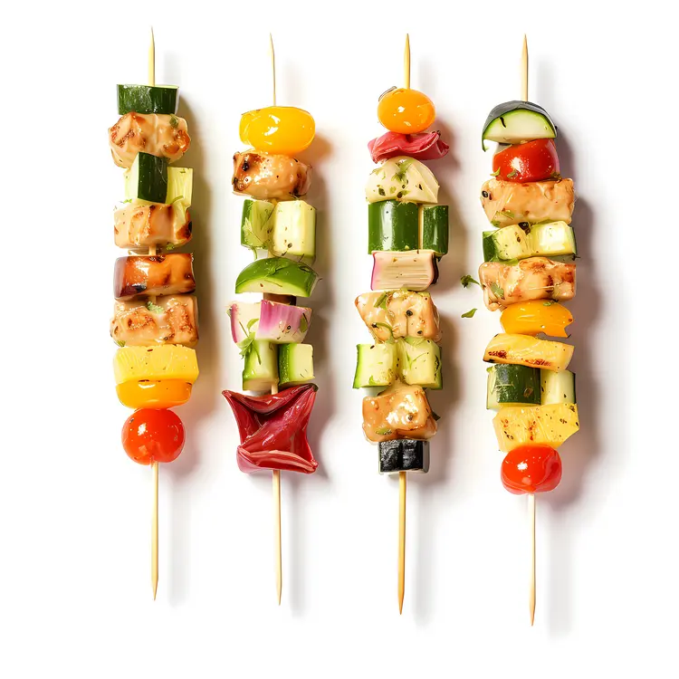 Colorful Vegetable Skewers