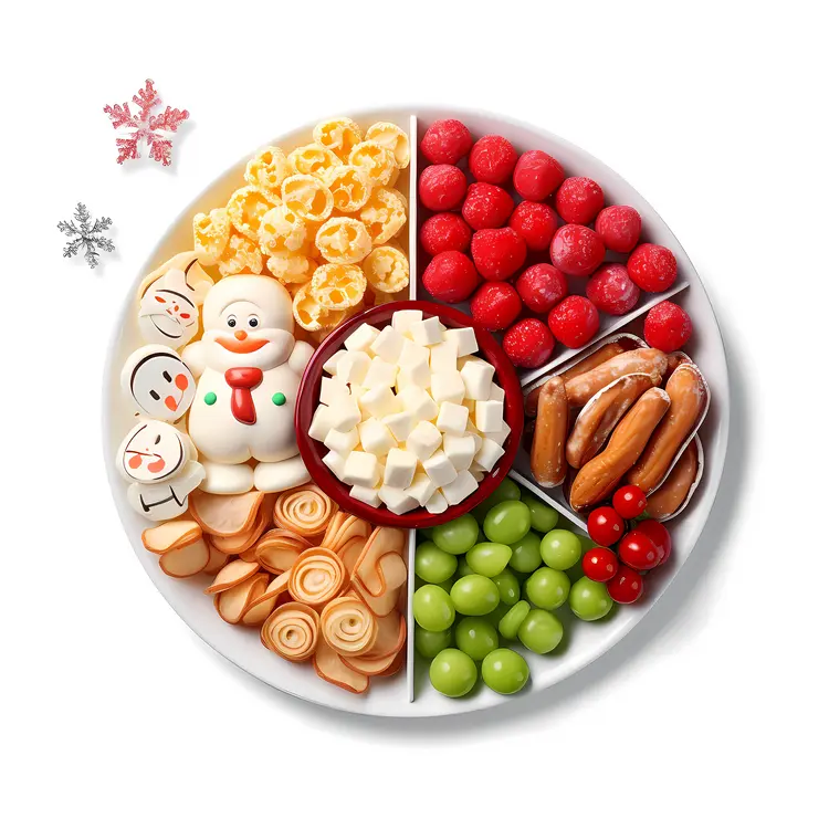 Christmas Cheese and Fruit Platter
