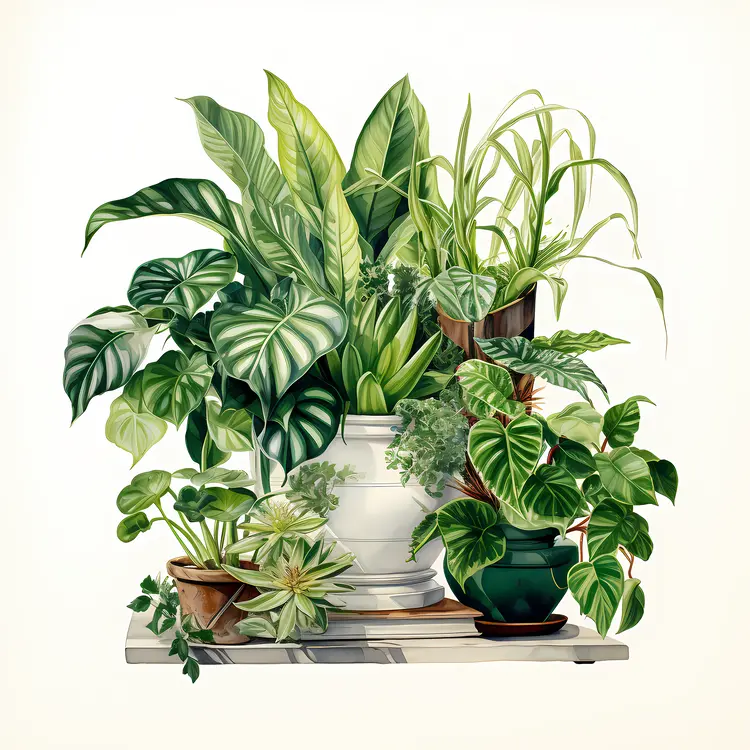 Indoor Potted Plant Arrangement