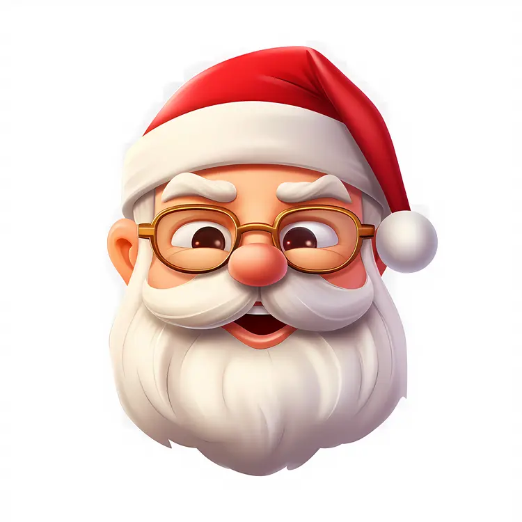 Smiling Santa Claus Cartoon