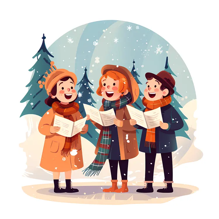 Children Singing Christmas Carols
