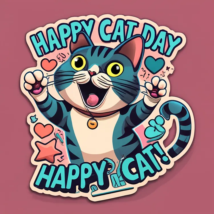 Happy Cat Day Celebration