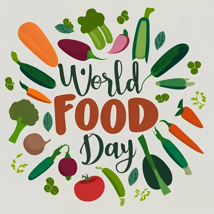 World Food Day with Diverse Vegetables