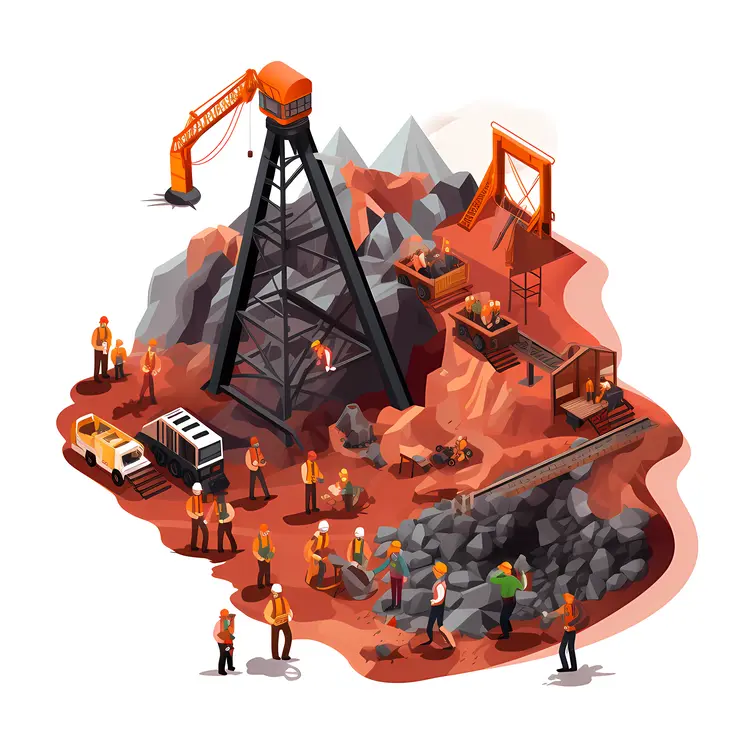 Illustration of a Mining Operation