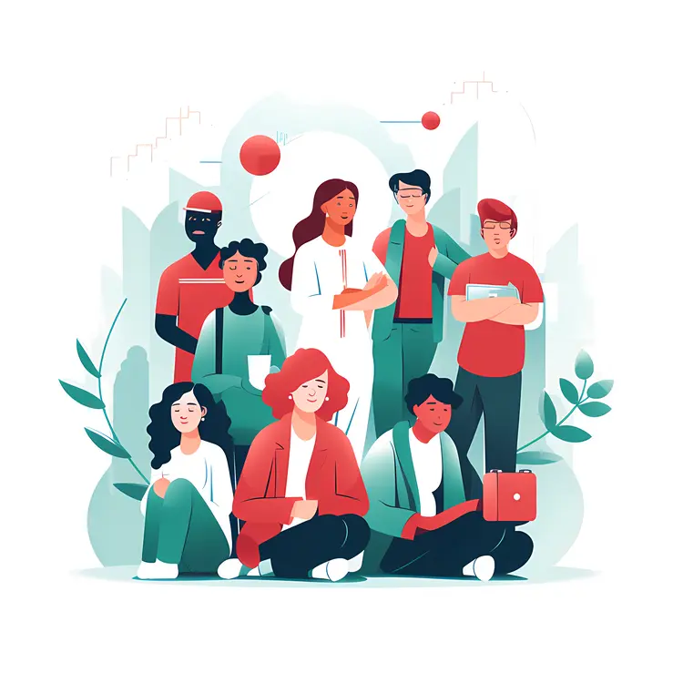 Diverse Group of People in a Meeting
