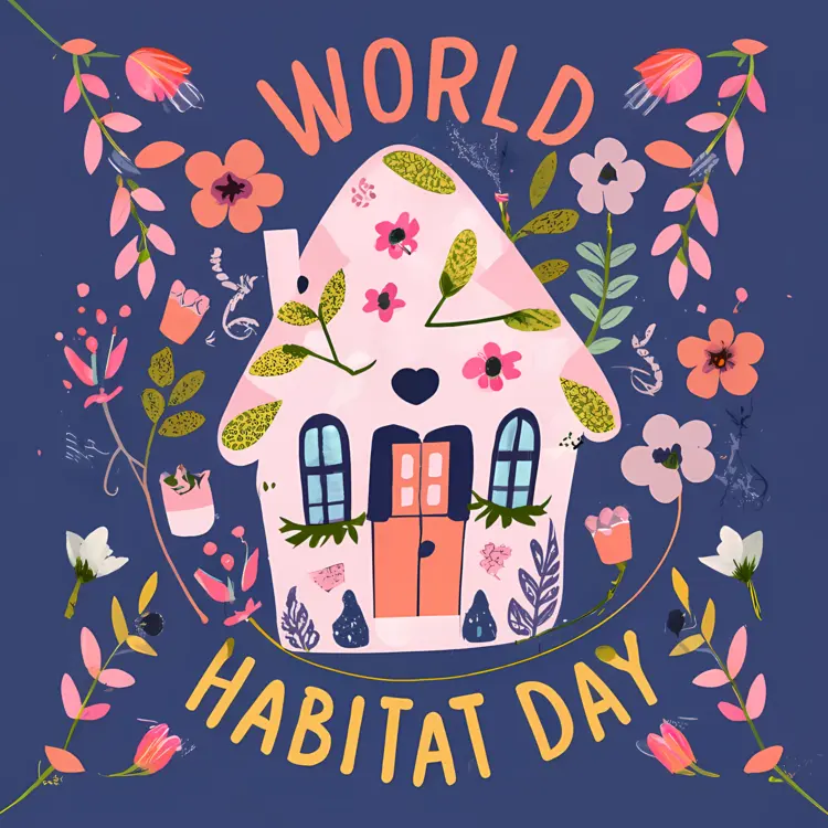 Small cute doodle house