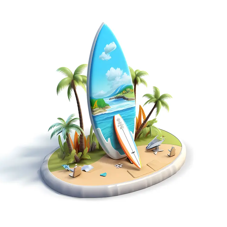 Surfboards with Ocean View