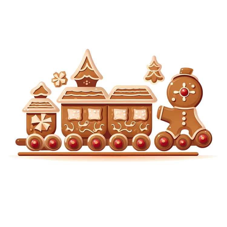 Gingerbread Train with Gingerbread Man