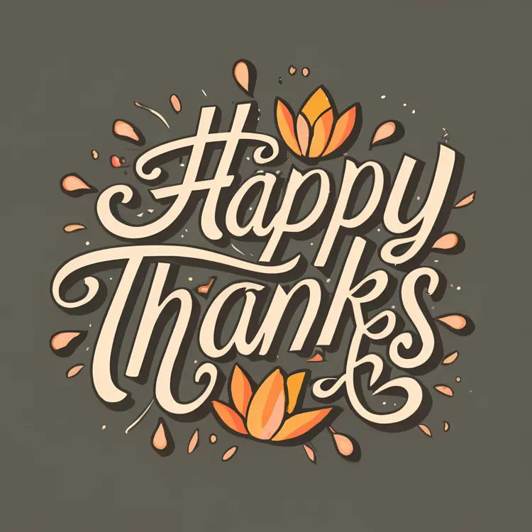 Happy Thanks Greeting Card
