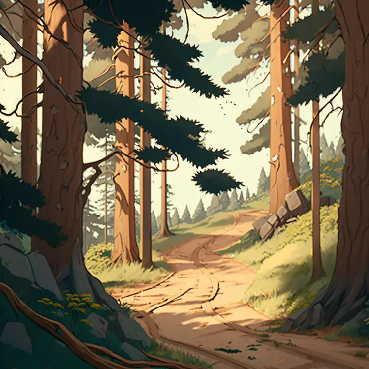 Serene Forest Path in Nature