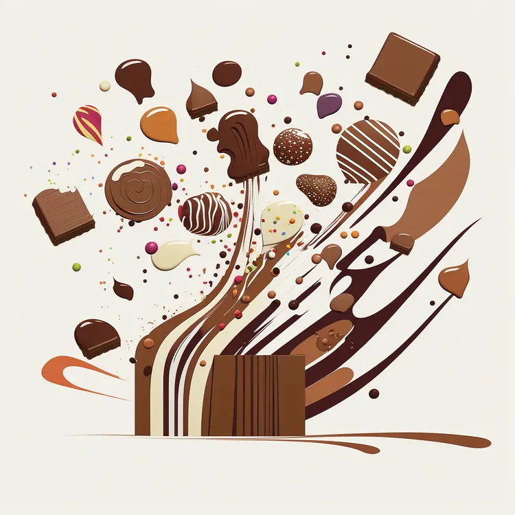 Artistic Chocolate Explosion