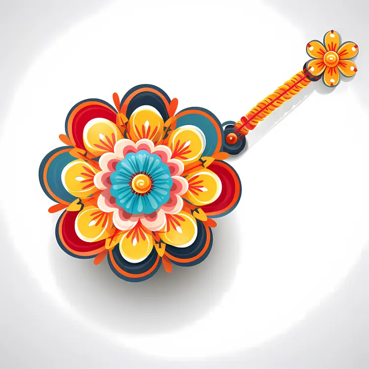 Colorful Flower Ornament for Festive Decorations