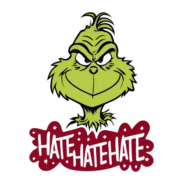 Grinch Expressing Hate