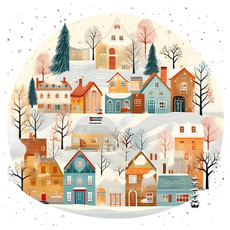Cozy Winter Village