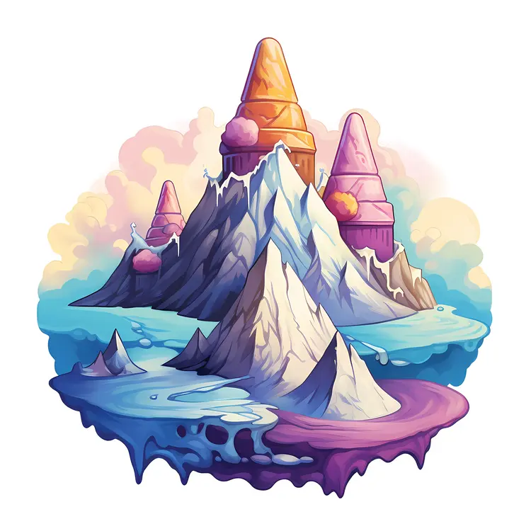 Fantasy Ice Cream Mountain