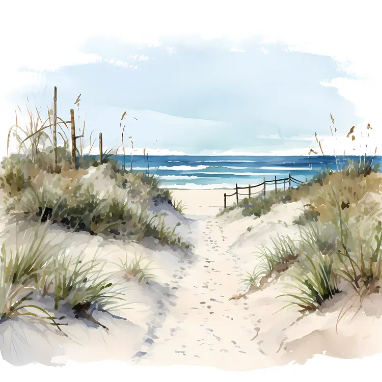 Serene Beach Path