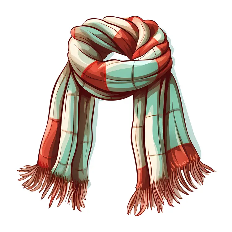 Red and Green Plaid Scarf
