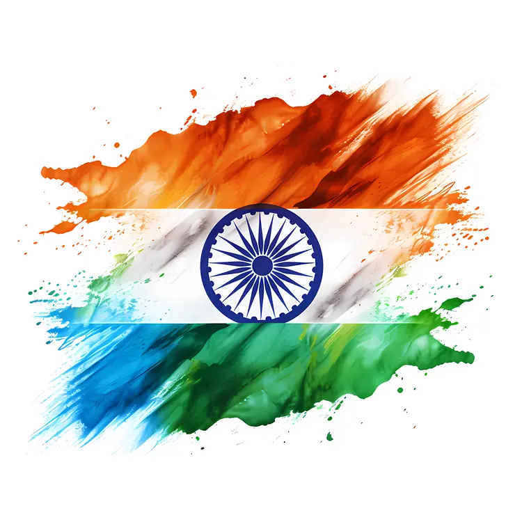 Colorful Indian Flag