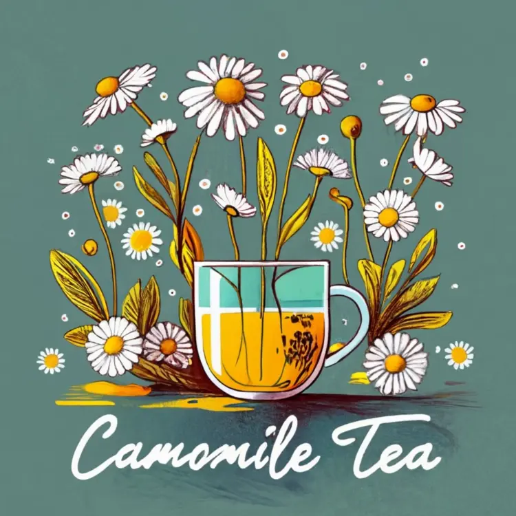 Chamomile Tea with Flowers