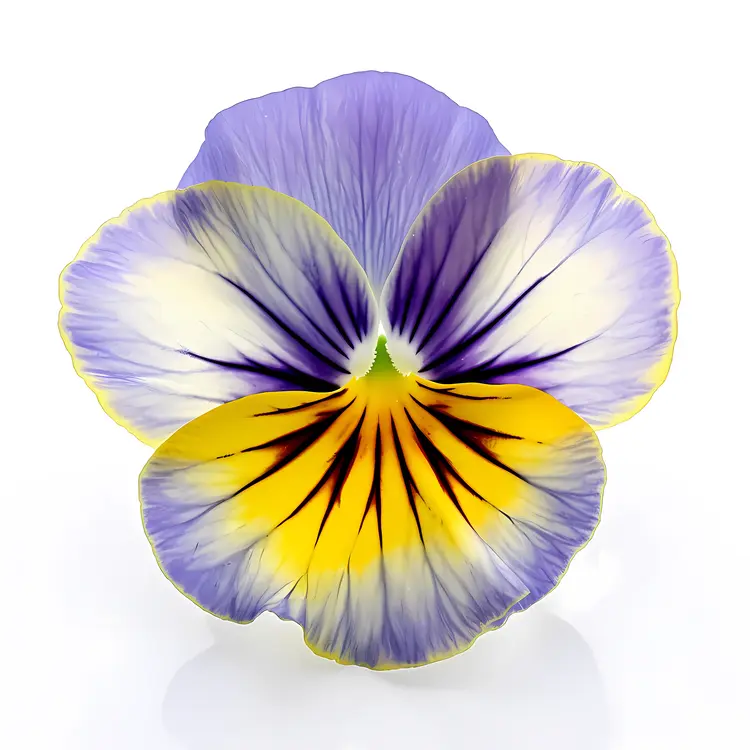 Beautiful Purple and Yellow Pansy Flower
