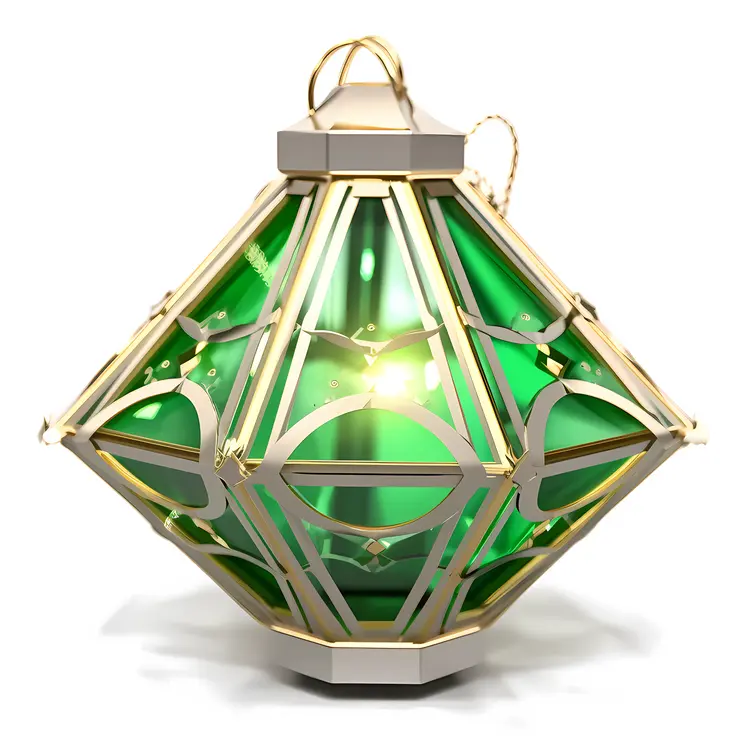 Beautiful Green Lantern for Festive Celebrations