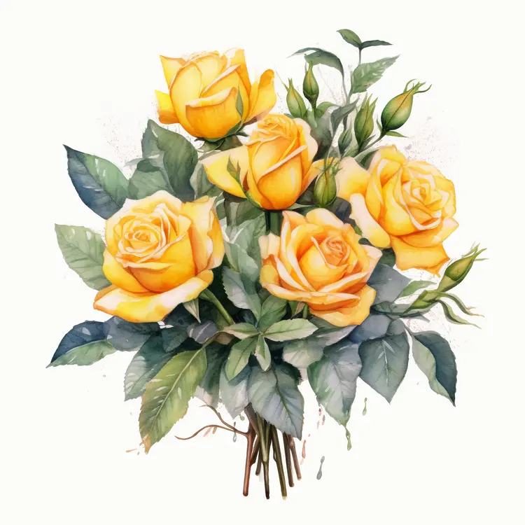 Beautiful Yellow Roses Bouquet