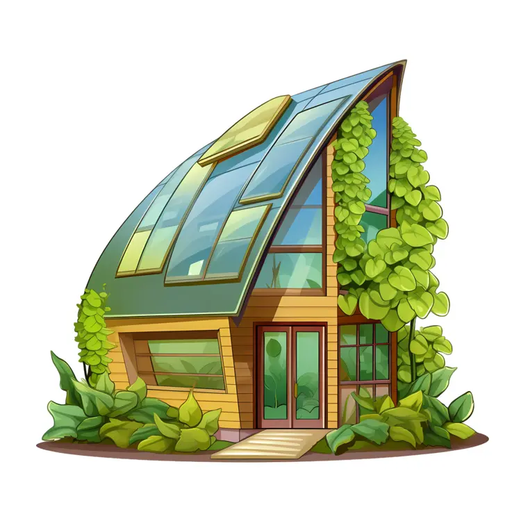 Eco-friendly Modern House with Greenery
