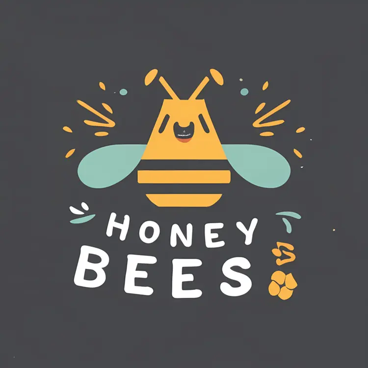 Cute Honey Bee Illustration