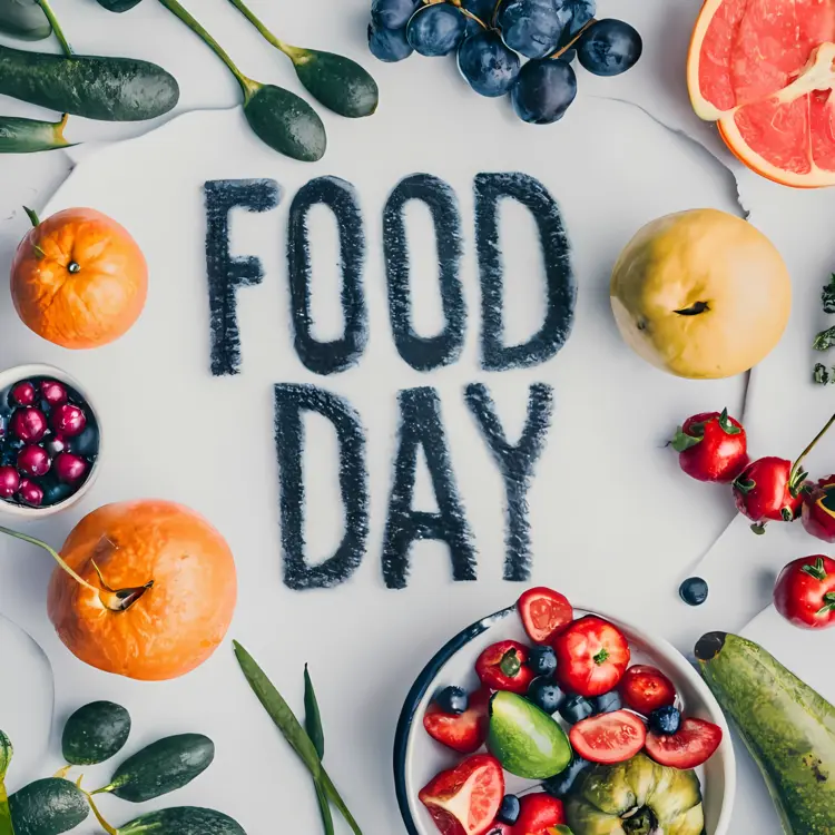 Vibrant Food Day Celebration with Fresh Produce