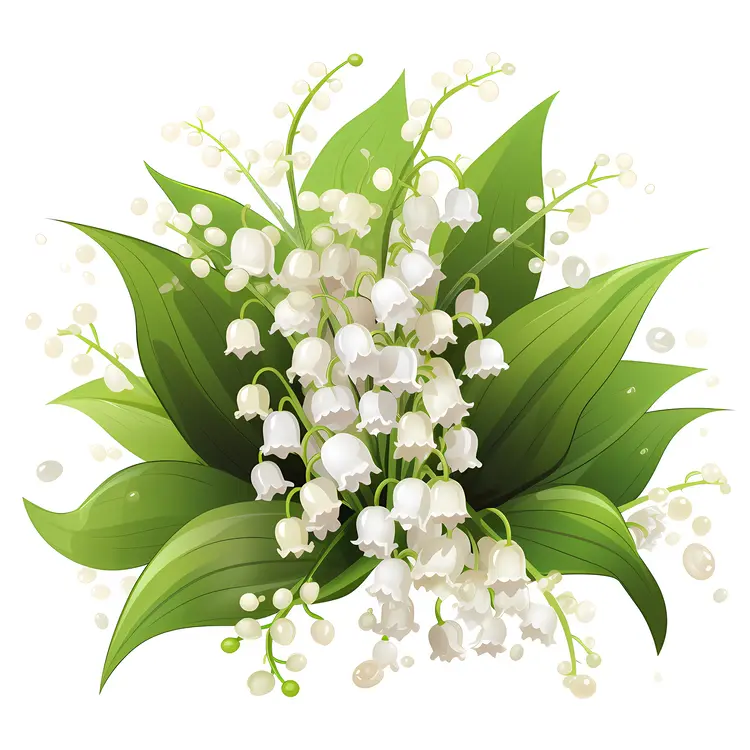 Lush Lily of the Valley Bouquet