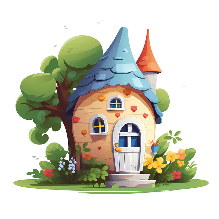 Small Cute Doodle House