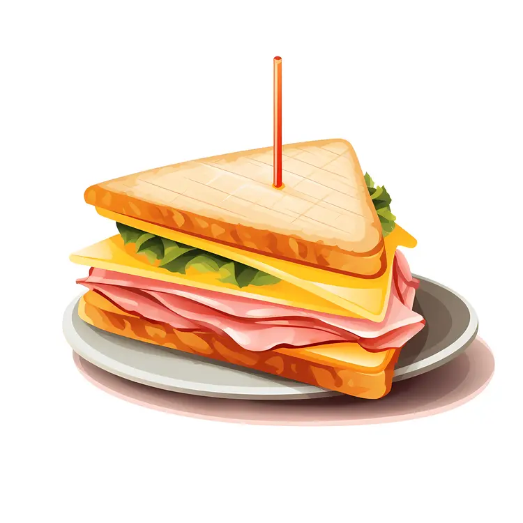 Tasty Ham and Cheese Sandwich