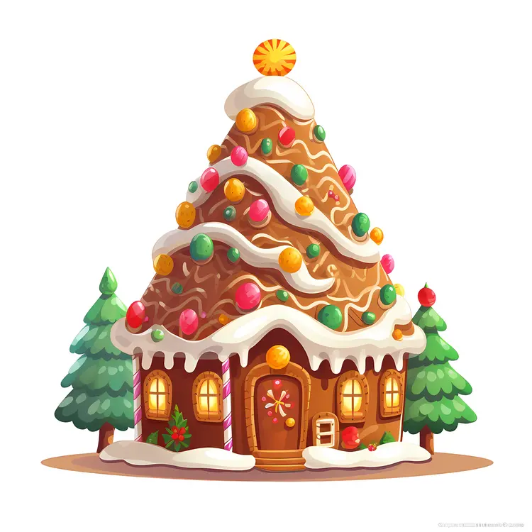 Festive Gingerbread House for Christmas Celebration