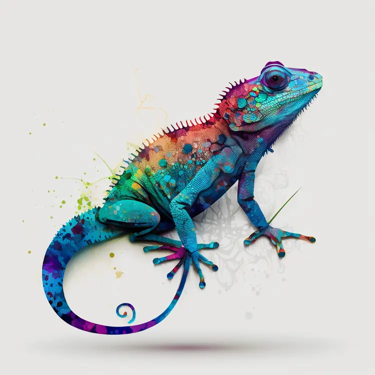 Colorful Spotted Lizard