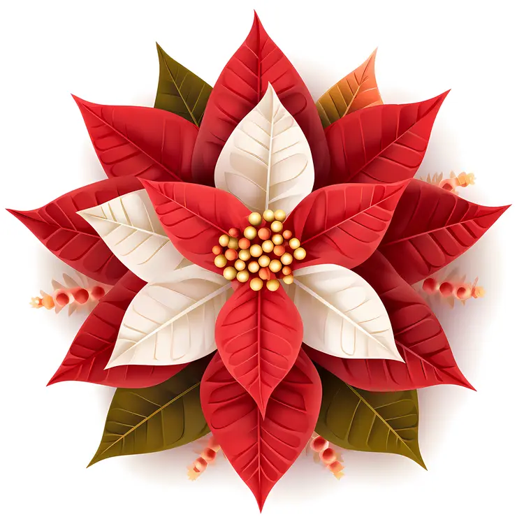 Beautiful Poinsettia for Christmas Decoration