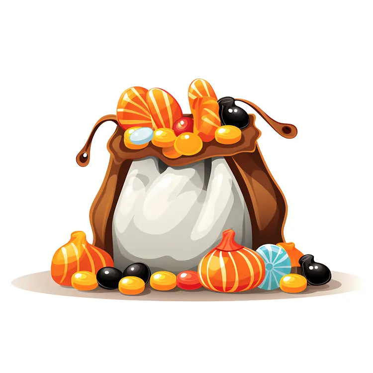 Colorful Halloween Candy Bag