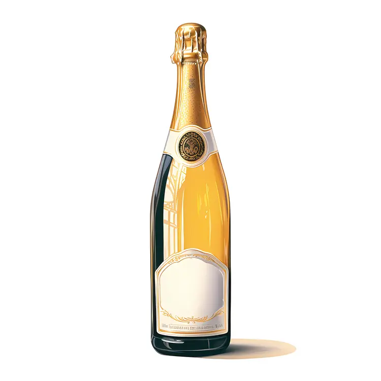 Classic Champagne Bottle