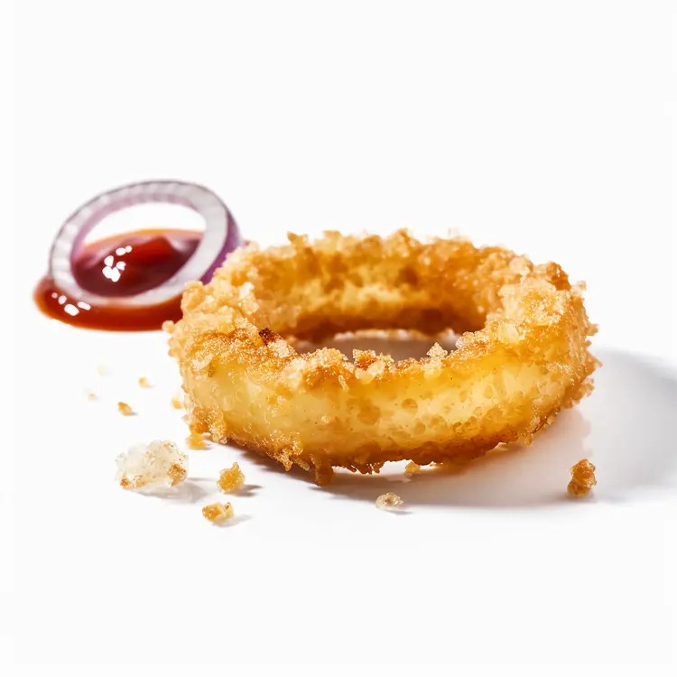 Crispy Onion Ring with Ketchup