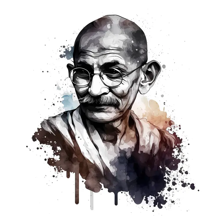 Watercolor Portrait of Historical Figure