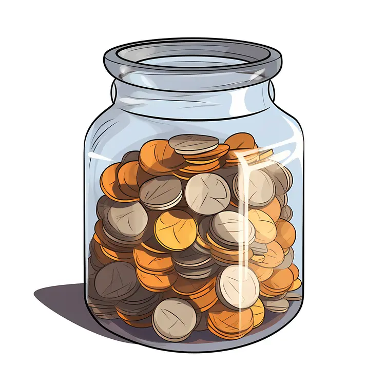 Jar of Mixed Coins