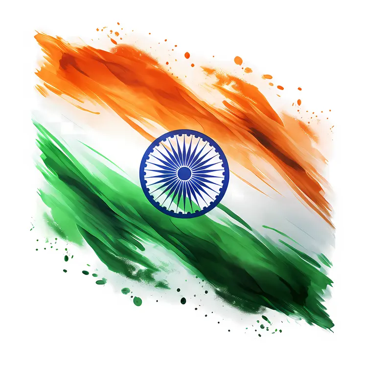 Artistic Indian Flag
