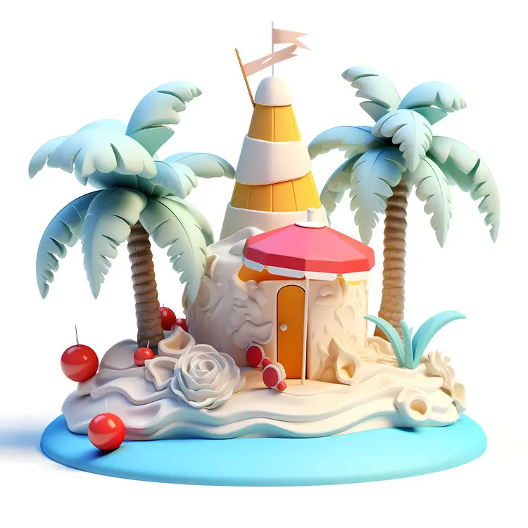 Small cute doodle house