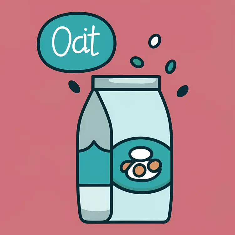 Minimalist Oat Milk Carton