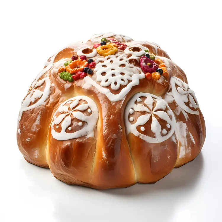 Decorated Bread for Day of the Dead