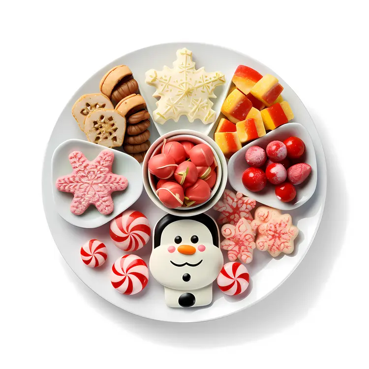 Snowman Cookie Plate