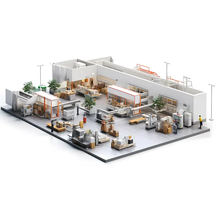 Modern Industrial Production Facility