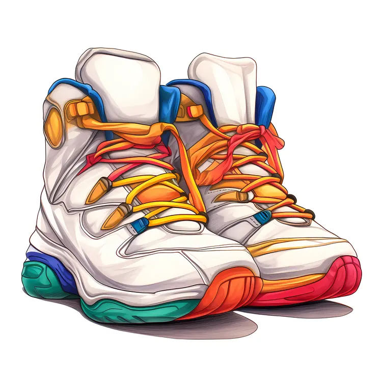Stylish Colorful High-top Sneakers