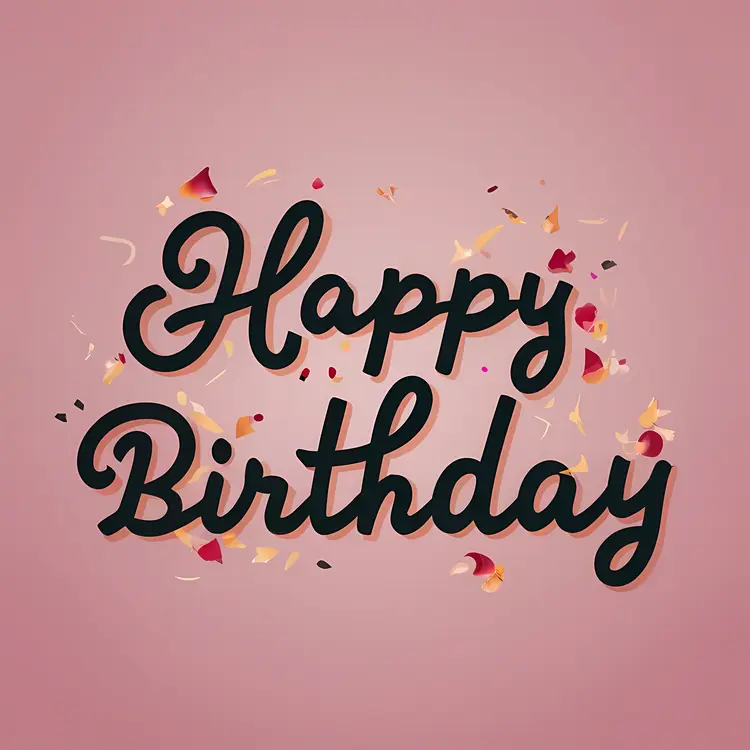 Happy Birthday Confetti Greeting Card