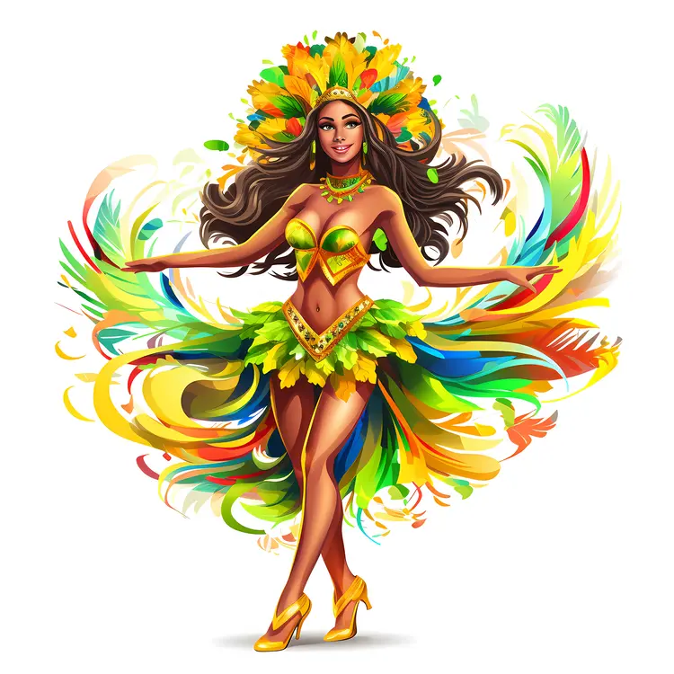 Colorful Carnival Dancer