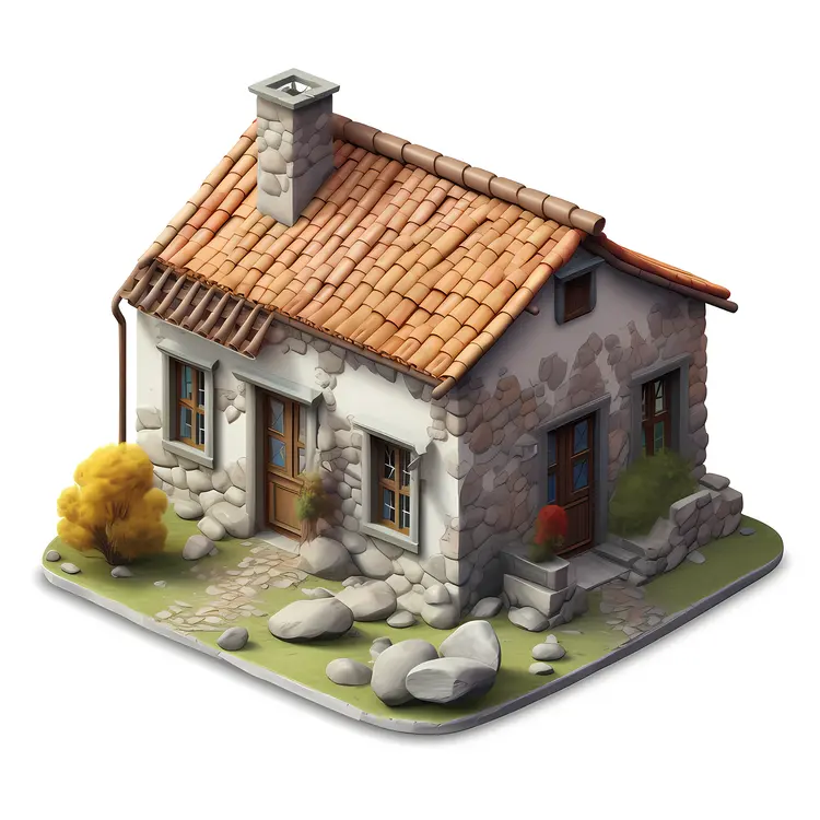 Small cute doodle house